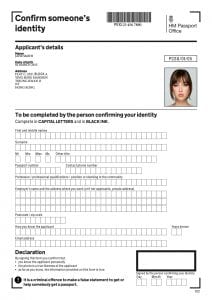 Confirm Identity Form